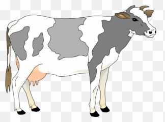 Cow Clip Art At Clker Vector Clip Art - Realistic Cow Clip Art Emoji,Cow And Man Emoji