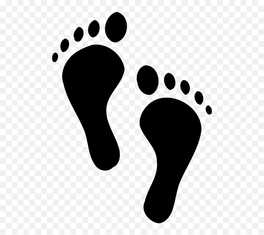 Walking Footprints Cliparts 4 Buy Clip Art - Foot Clipart Png Emoji,Feet Emoji