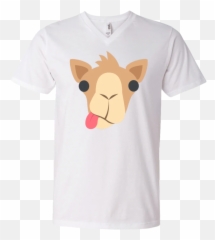 Funny Camel Face Emoji Mens V - Tiger