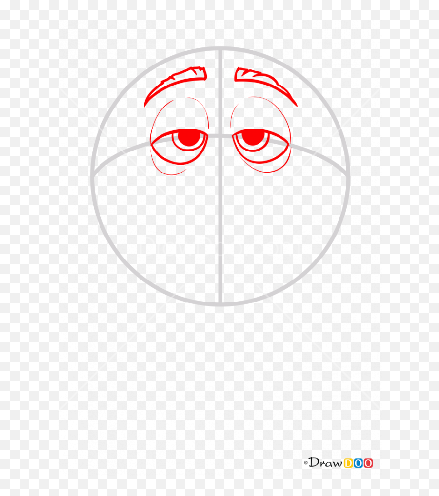 How To Draw Not Easy Being Meh Emoji Movie - Circle,Emoji Meh