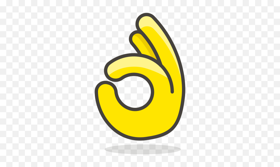 Ok Hand Icon At Getdrawings - Emoji Tangan Ok,Ok Emoji