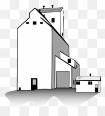 Farm Building Agriculture Industry - Grain Elevator Clipart Emoji