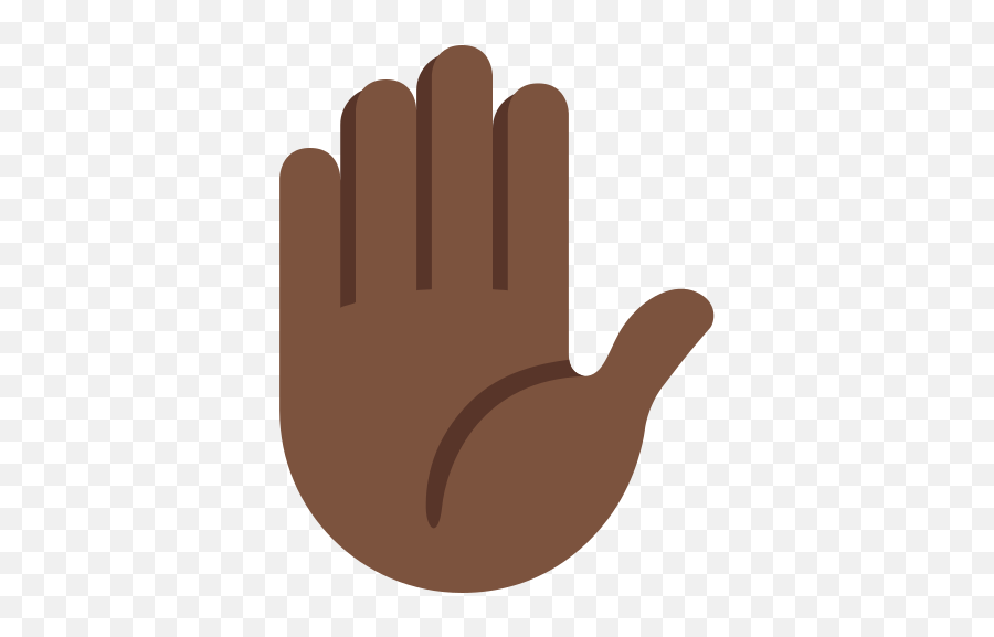 Raised Hand Emoji With Dark Skin Tone - Ayuntamiento De Breslavia,Raised Hands Emoji