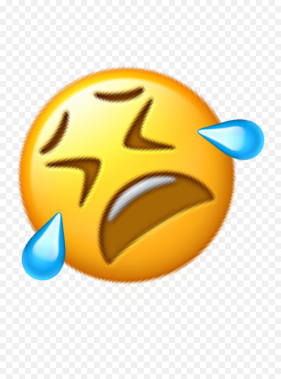Pain Emotional Tears Cry Emoji Ios Iphone Whatsapp Edit - Smiley,Tears Emoji
