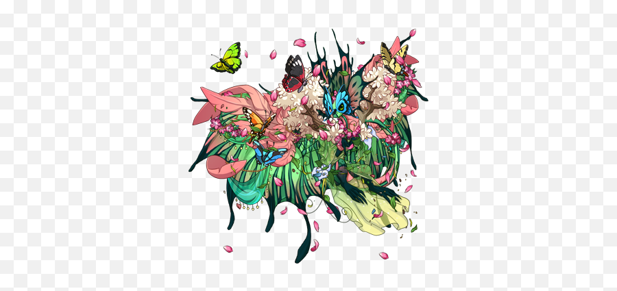 Theme Week Spring Flowers Dragon Share Flight Rising - Illustration Emoji,Hallelujah Emoji