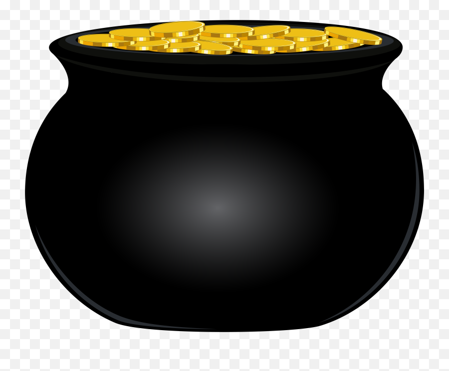 Gold Pot Clipart Emoji,Pot Of Gold Emoji