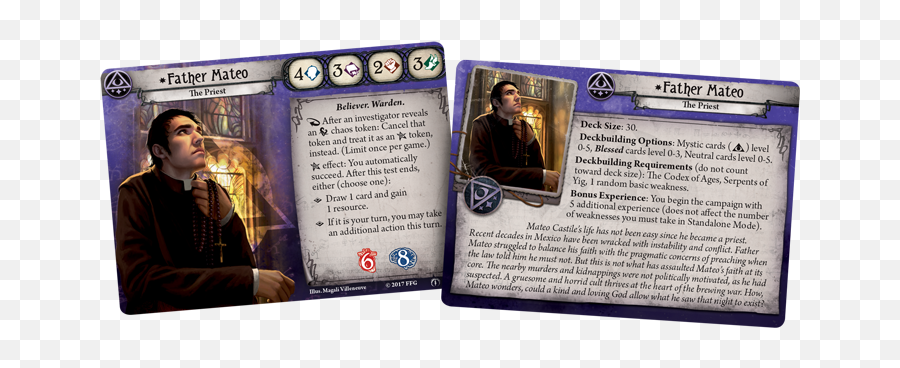 Father Mateo Revealed - Arkham Horror The Card Game Ffg Father Mateo Arkham Horror Emoji,Emoji Card Game