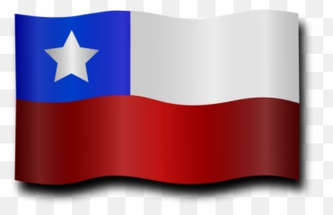 Windy Chilean Flag Vector Clip Art - Emoji Bandera De Png