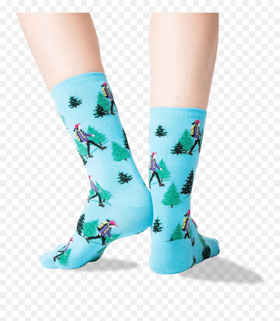 Womens Hiker Crew Socks - Sock Emoji,Hiker Emoji