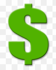 Dollar Sign PNG Logo Gold Black - Green Emoji