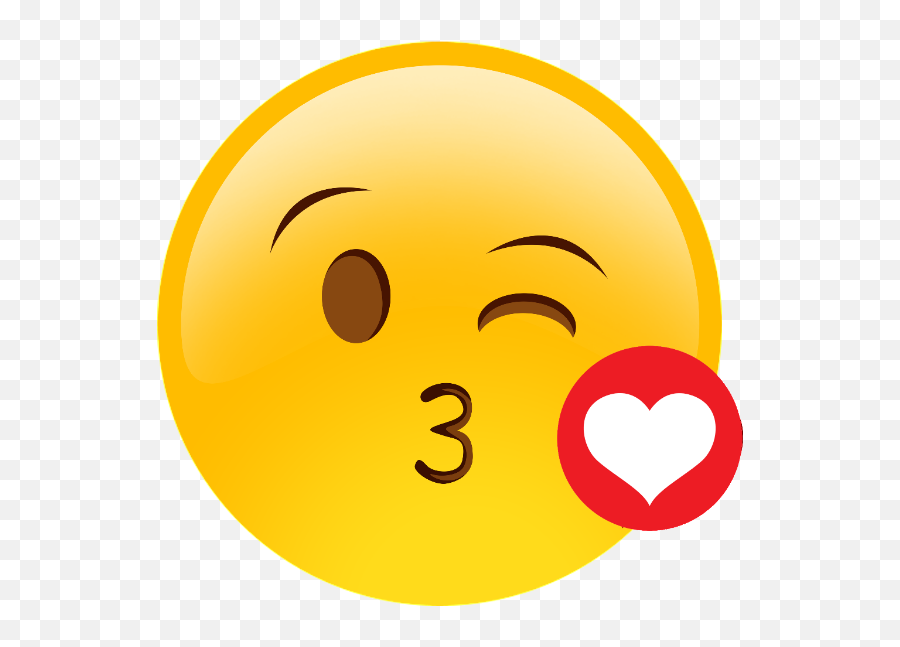 World Emoji Png - Emoticon De Beso Con Corazon,Caritas De Emojis