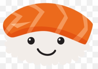 Cartoon Sushi Transparent u0026 PNG Clipart Free Download - YWD Salmon Emoji