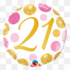 18 Inch Birthday Foil Balloons - 21 Birthday Pink Gold Emoji,21st Birthday Emoji