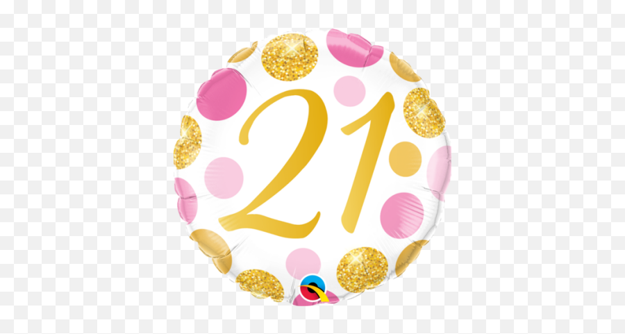 18 Inch Birthday Foil Balloons - 21 Birthday Pink Gold Emoji,21st Birthday Emoji