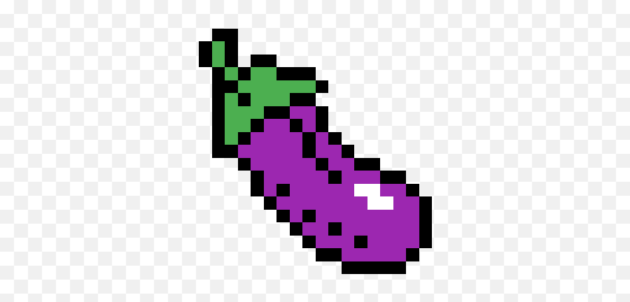 Pixilart - Eggplant Pixel Art Emoji,Caterpillar Emoji