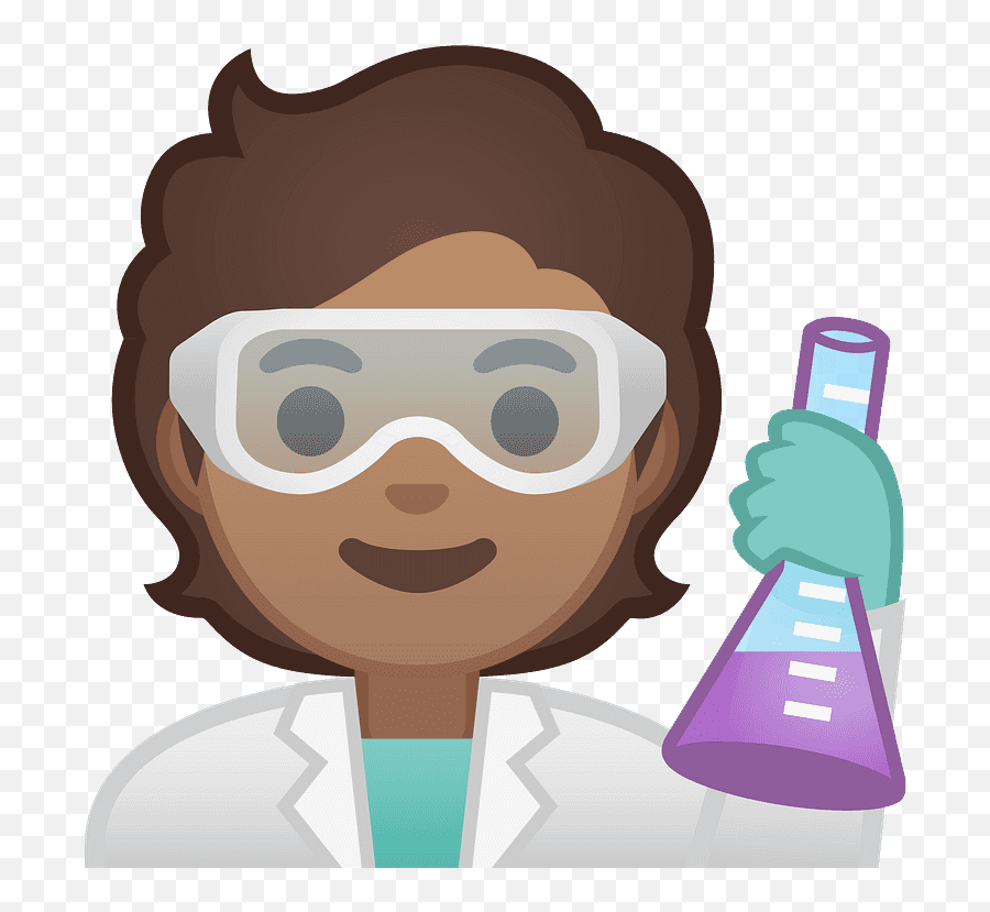 Scientist Emoji Clipart - Animado Mujer Cientifica Dibujo,Scientist Emoji