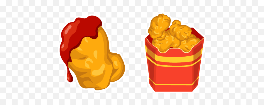 Top Downloaded Cursors - Food Cursor Emoji,Chicken Nugget Emoji
