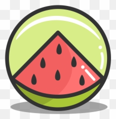 Button Watermelon Icon - Food Png Emoji