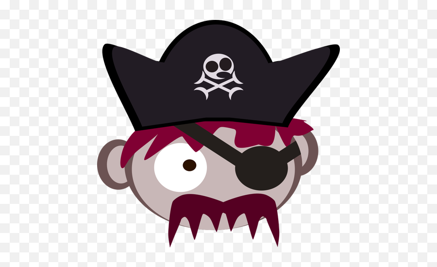 Pirates Head - Pirates Ye Scurvy Dog Emoji,Pirate Emoticon