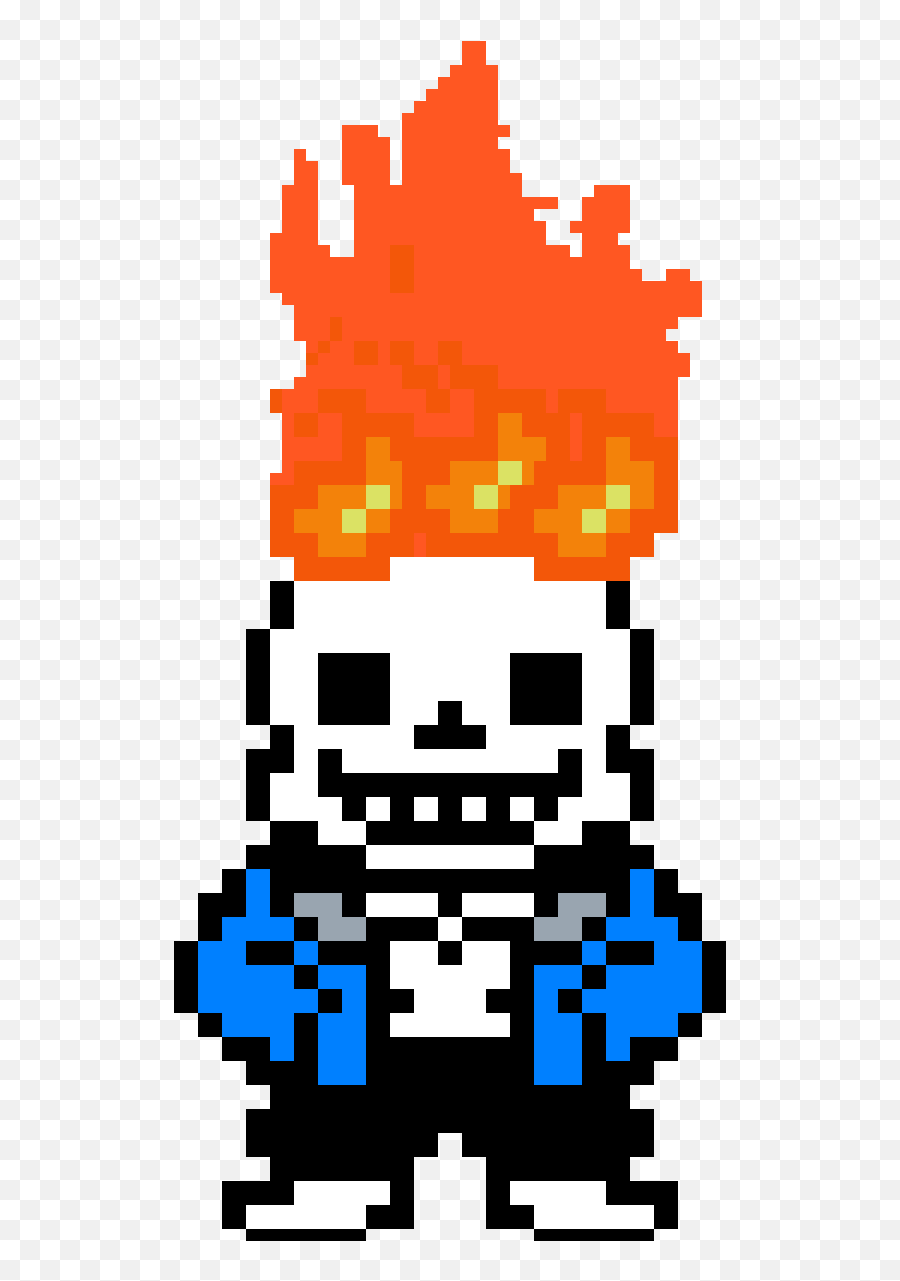 Ghost Rider - Sans Sprite Piskel Emoji,Ghost Rider Emoji