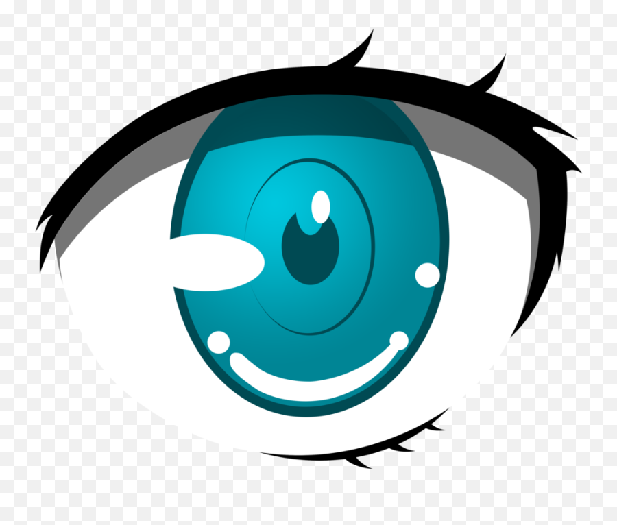 Anime Eyes - Transparent Background Anime Eye Png Emoji,Puts On Sunglasses Emoticon