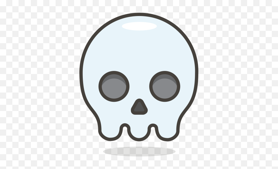 Skull Emoji Icon Of Colored Outline Style - Emoji Tengkorak,Skull Emoji Png