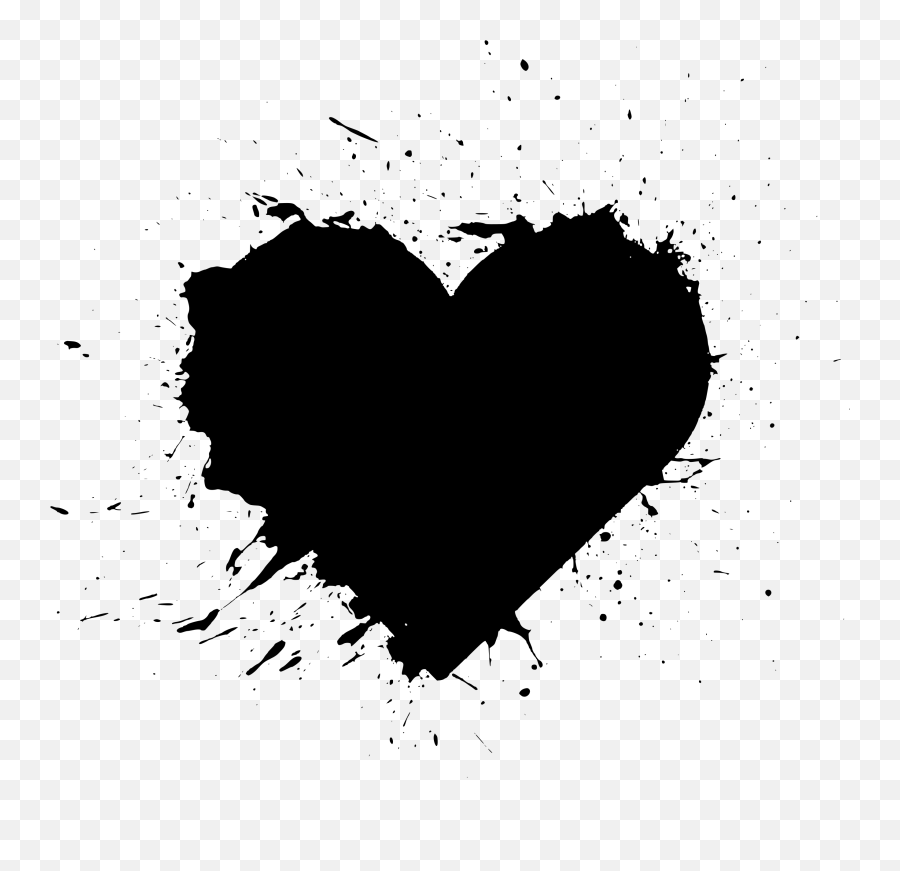 Download Black Heart Png - Black Heart Png Emoji,Small Heart Emoji