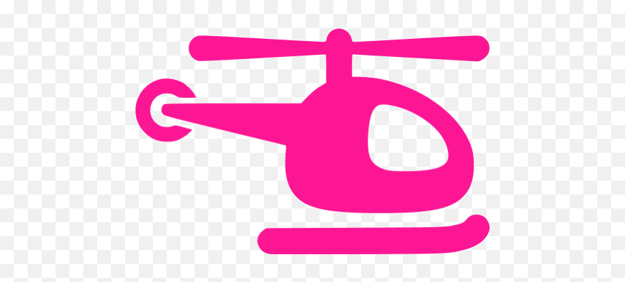 Deep Pink Helicopter Icon - Helicopter Symbol Blue Emoji,Helicopter Emoticon