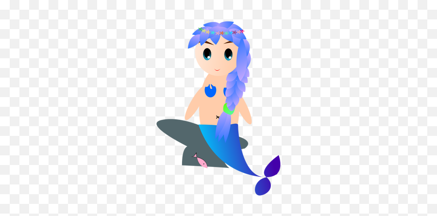 Mermaid With Fish - Mermaid Emoji,Jesus Fish Emoji