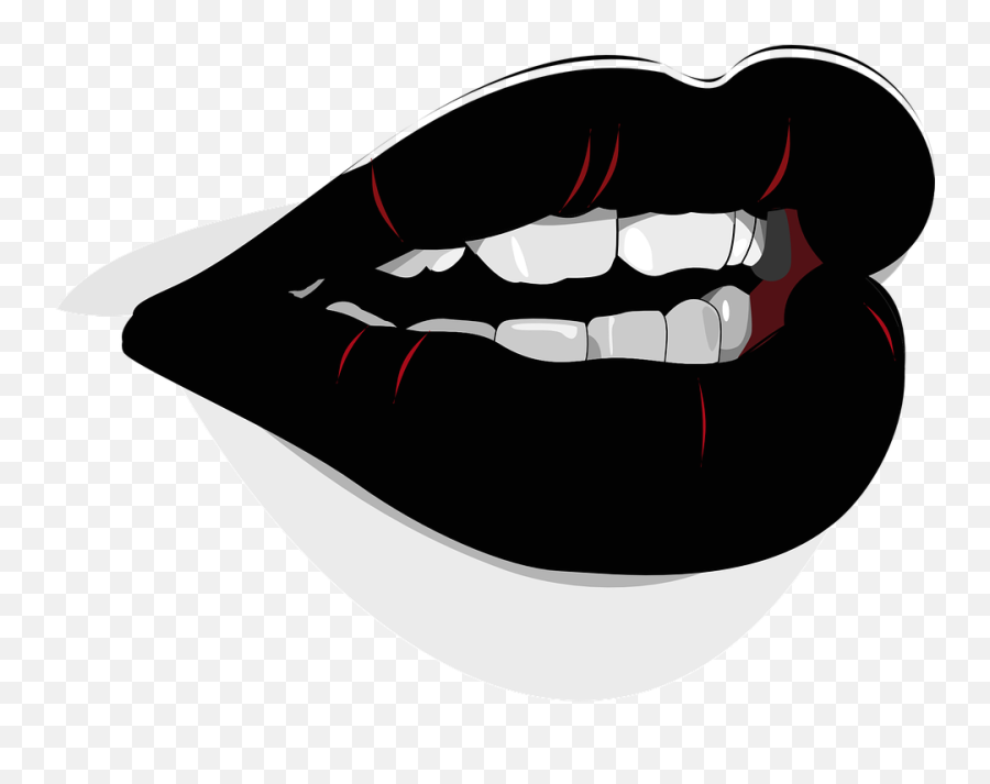 Mouth Lips Lipstick - Mouth Clip Art Emoji,Hots Emojis