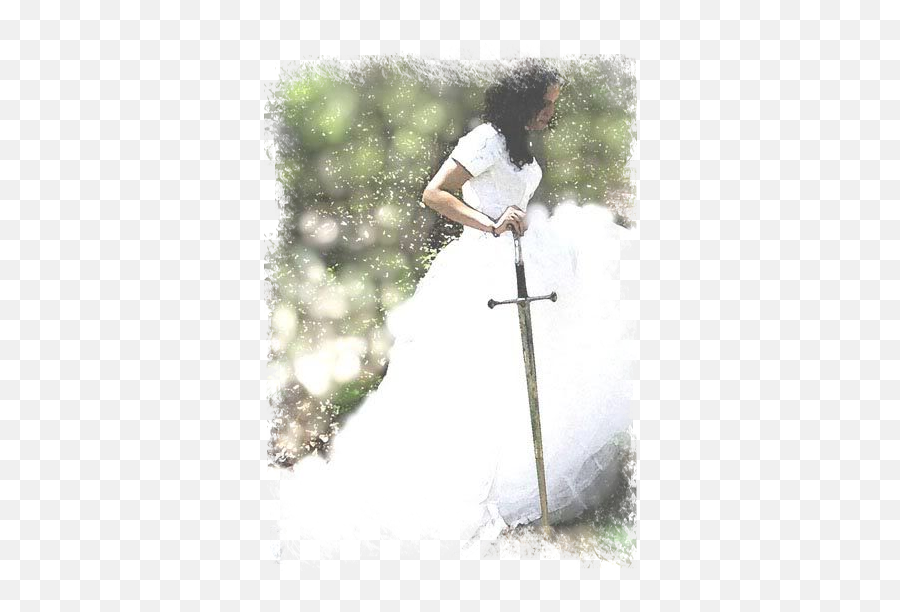 Download Hd Love And Authority - Bride Of Christ With Sword Warrior Bride Of Christ Emoji,Bride Emoji