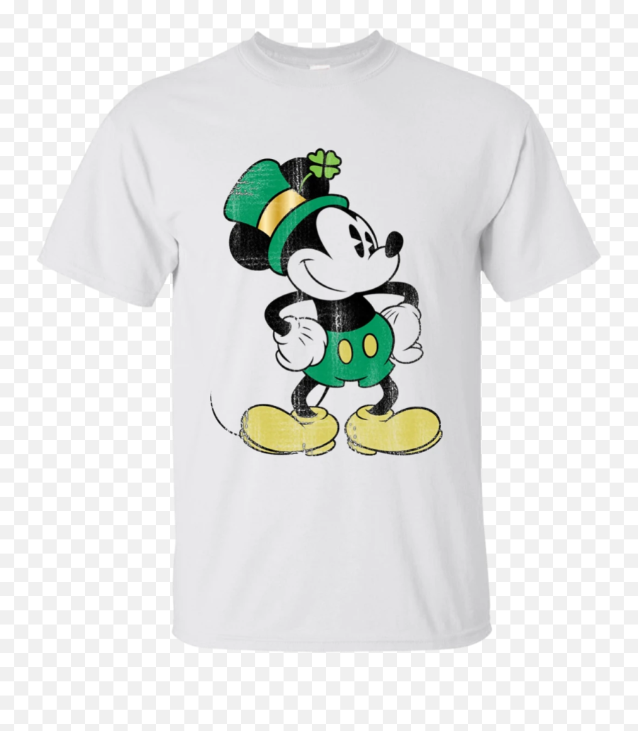 Disney Mickey Mouse St Patricku0027s Day T Shirt T - Shirts U2013 Pin St Patricks Disney Mickey Mouse Emoji,Mickey Mouse Emoji