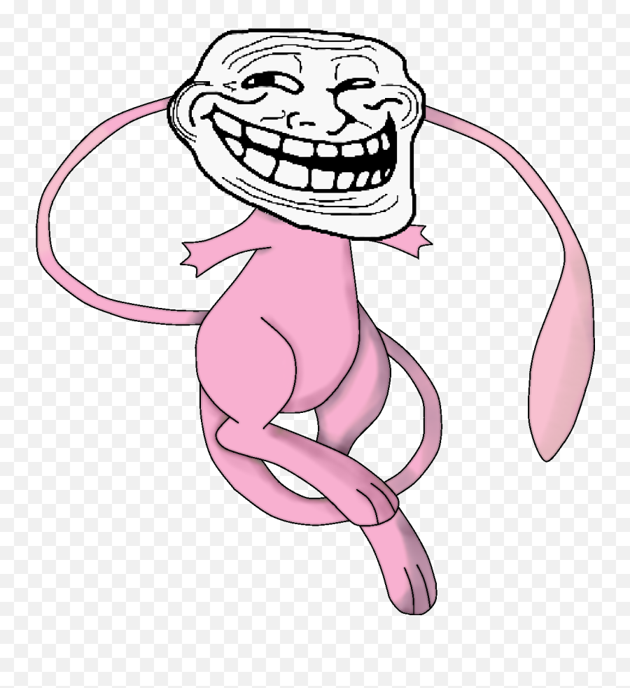 Mew By Shivaglaceon - D4883m1 Troll Face Happy Birthday Troll Face Without Background Emoji,Happy Birthday Emojis