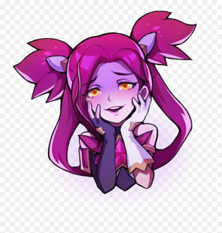 Download Hd Leagueoflegends Lol Yandere Yuno Jinx - League Of Legends Jinx Emote Emoji,League Of Legends Emoji