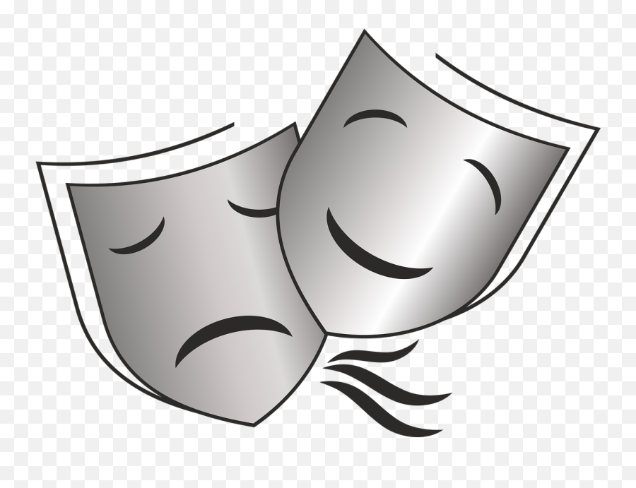 Masks Theater Stage Acting Opera - Cask Of Amontillado Clipart Emoji,Ghost Emoticon