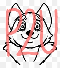 P2u Anthrowolf Head Shot Base By Adoptbabes Clipart - Full Clip Art Emoji,Wolf Face Emoji