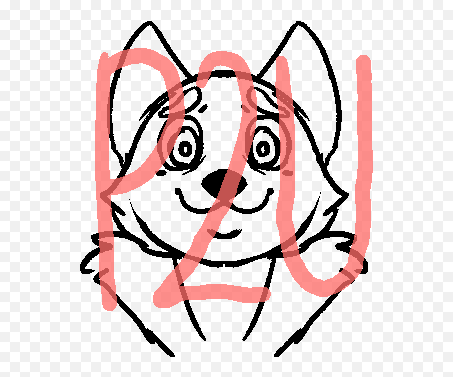 P2u Anthrowolf Head Shot Base By Adoptbabes Clipart - Full Clip Art Emoji,Wolf Face Emoji