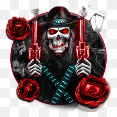 Skull Cowboy Launcher Theme Live Hd - Emoji
