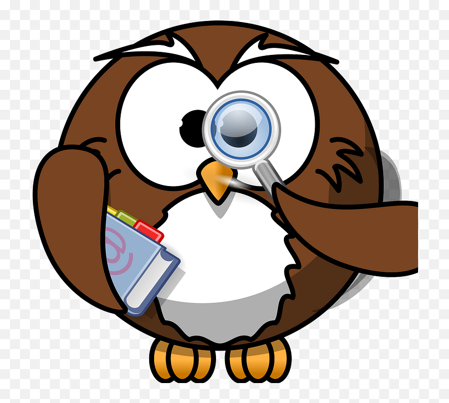 Smart Owl Clipart - Cartoon Owl Emoji,Emoji Owl