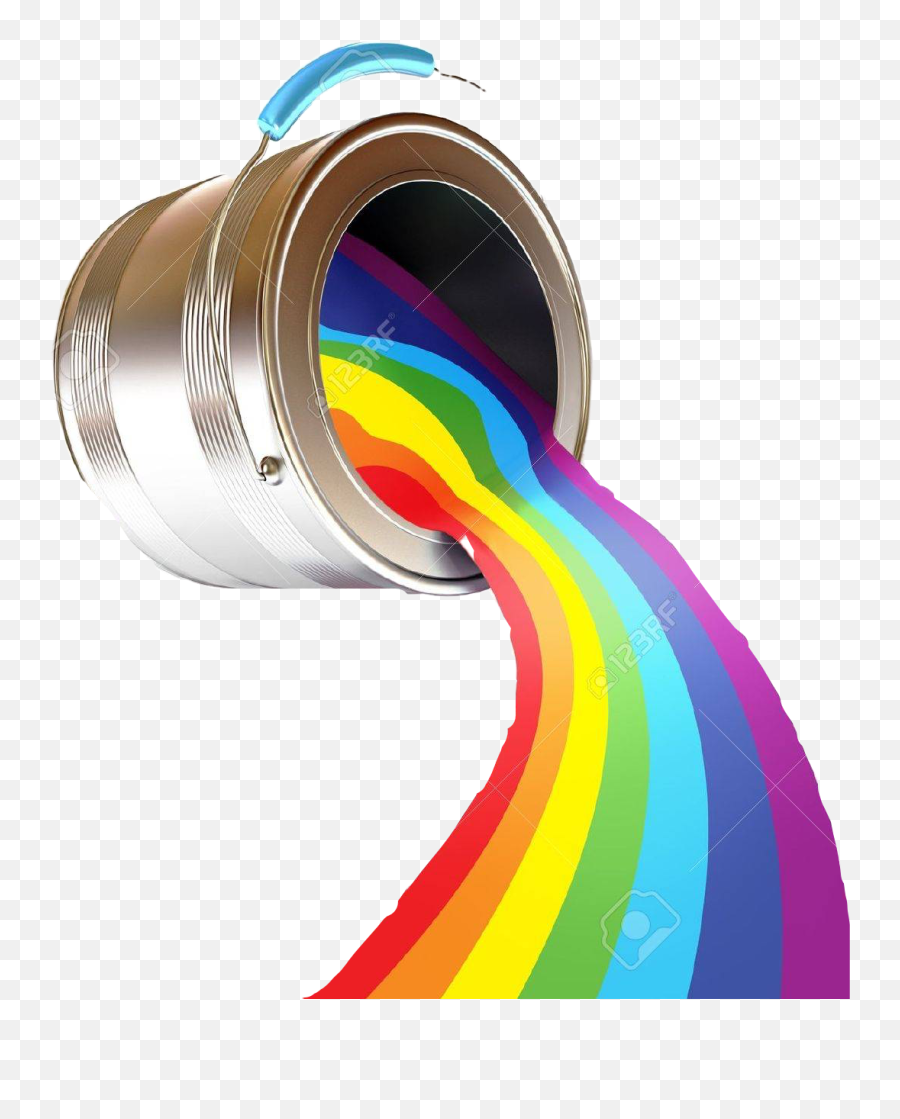 Splash Splashcolor Colour Sticker - Spilt Paint Bucket Rainbow Emoji,Splash Emoji