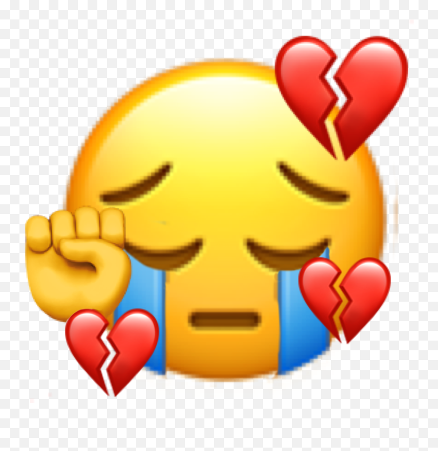 Heartbroken Breakheart Heart Sticker - Happy Emoji,Lazy Emoji