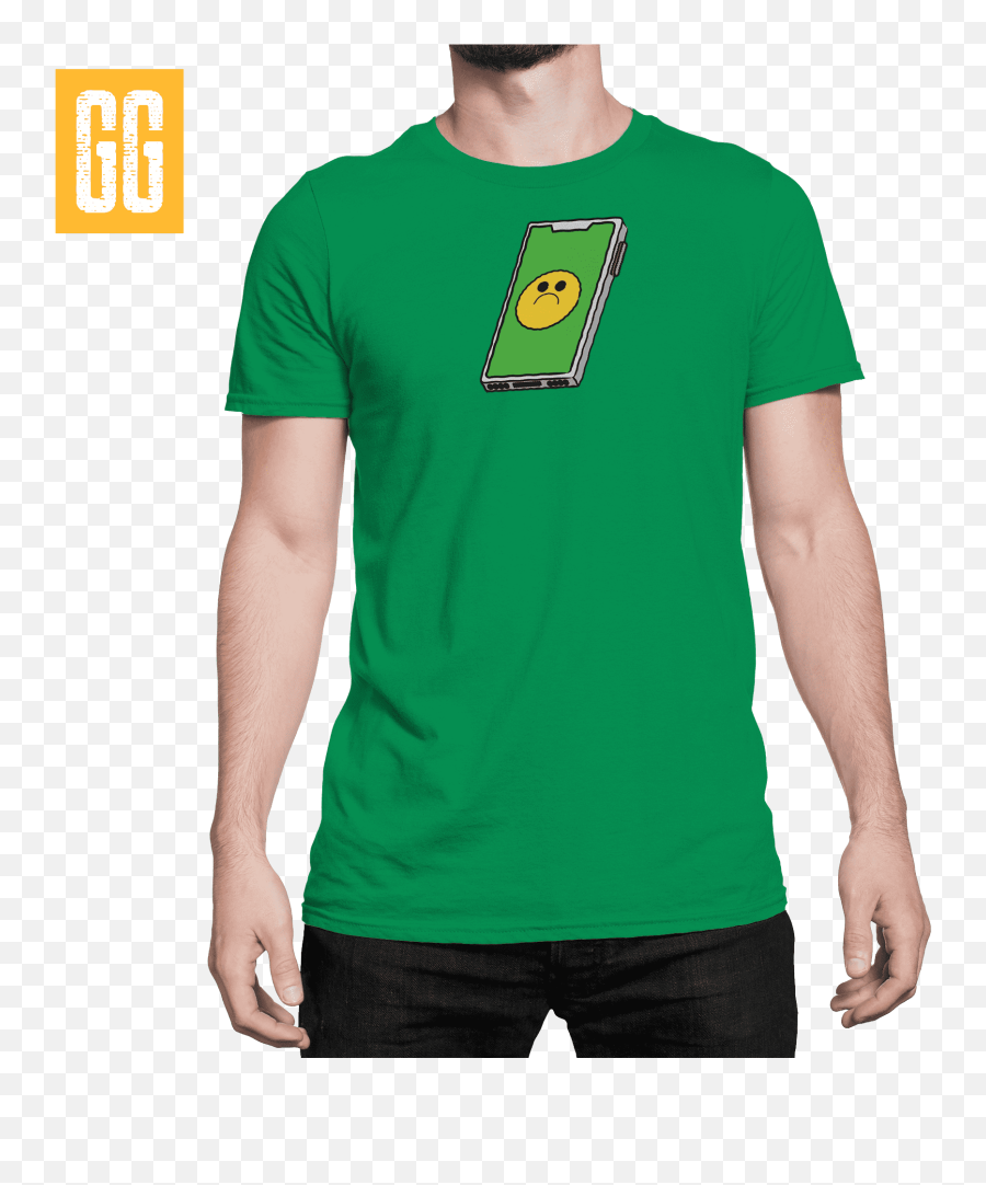 Gg Clothing Sad Phone Emoji Tshirt Cotton Tee Printed Shirt T - Shirt Tee Graphic Tshirt For Men For Women Tshirts On Sale,Emoji Tee Shirt