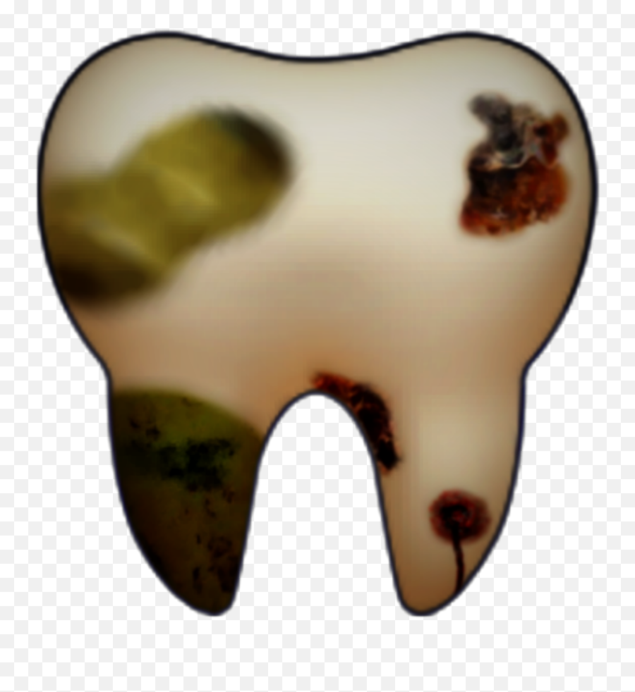 Emojis Tooth Rotten Cavities Blood Sticker By Ro - Canine Tooth Emoji,Is There A Tooth Emoji