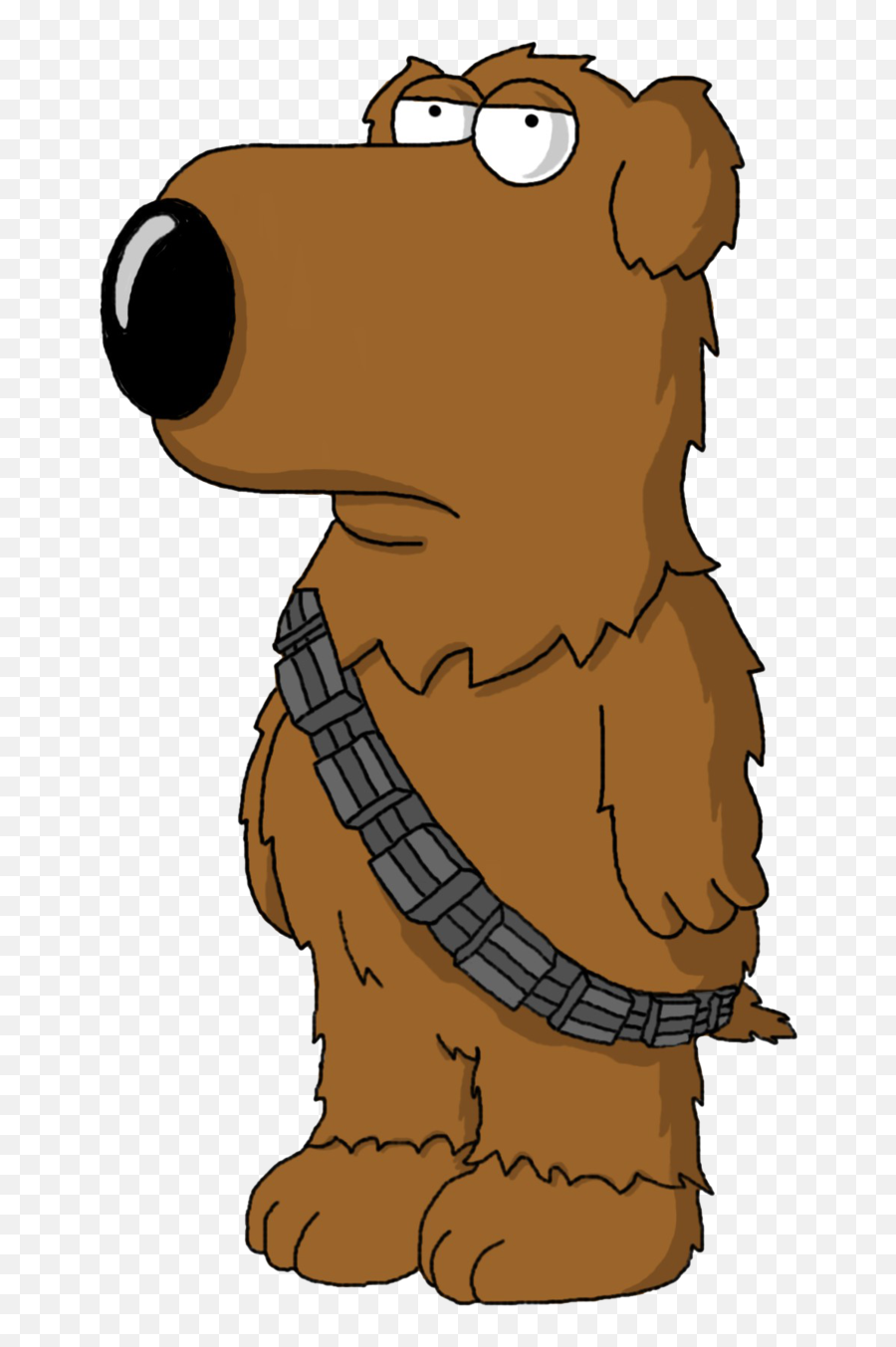 Star Wars Brian As Chewbacca Clipart - Family Guy Star Wars Brian Emoji,Chewbacca Emoji