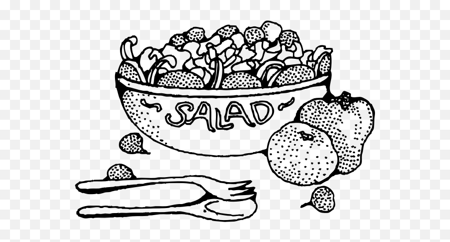 Salad Vector Image - Potato Salad Black And White Emoji,Rice Bowl Emoji