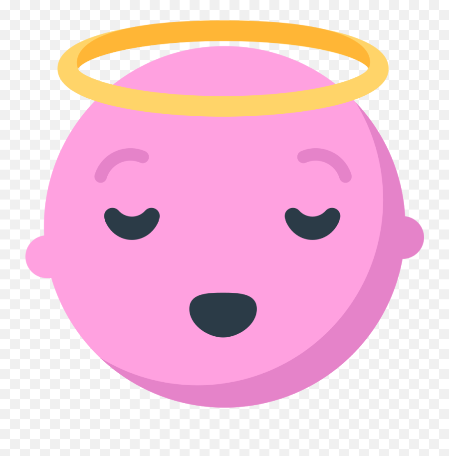 Fxemoji U1f607 - Mozilla Emoji Face,Pink Emojis