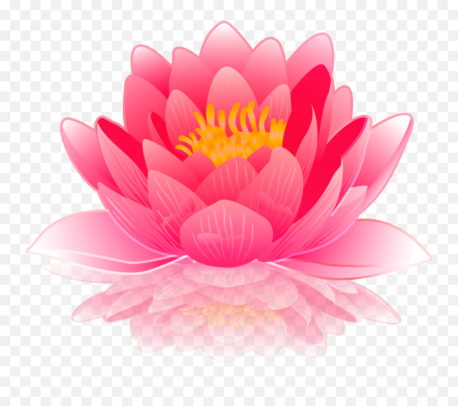 Pink Water Lily Clip Art Image Gallery - Water Lilies Clip Art Emoji,Lotus Flower Emoji