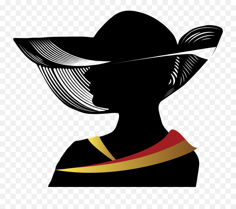 Fancy Hat Clipart - Woman In Hat Silhouette Png Emoji,Kentucky Derby Emoji