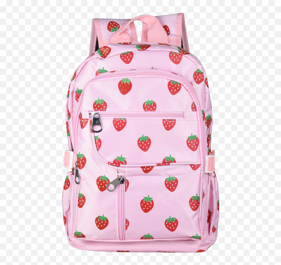 Strawberry Backpack - Pink Strawberry Backpack Emoji,Emoji School Bags