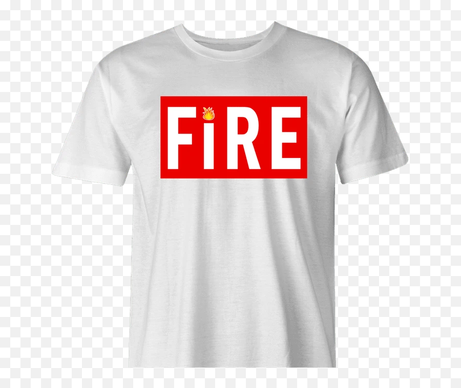 Funny Fire Emoji T - Active Shirt,New Fire Emoji